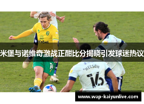 米堡与诺维奇激战正酣比分揭晓引发球迷热议